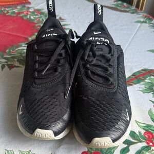 Nike Air Max 270 Black and White Athletic Shoes